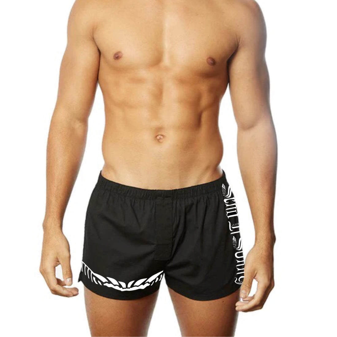 Black Surf Training Shorts design mockup