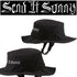Send It Sunny Black Surf Hat design mockup