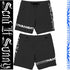 Send It Sunny Black Boardshorts design mockup